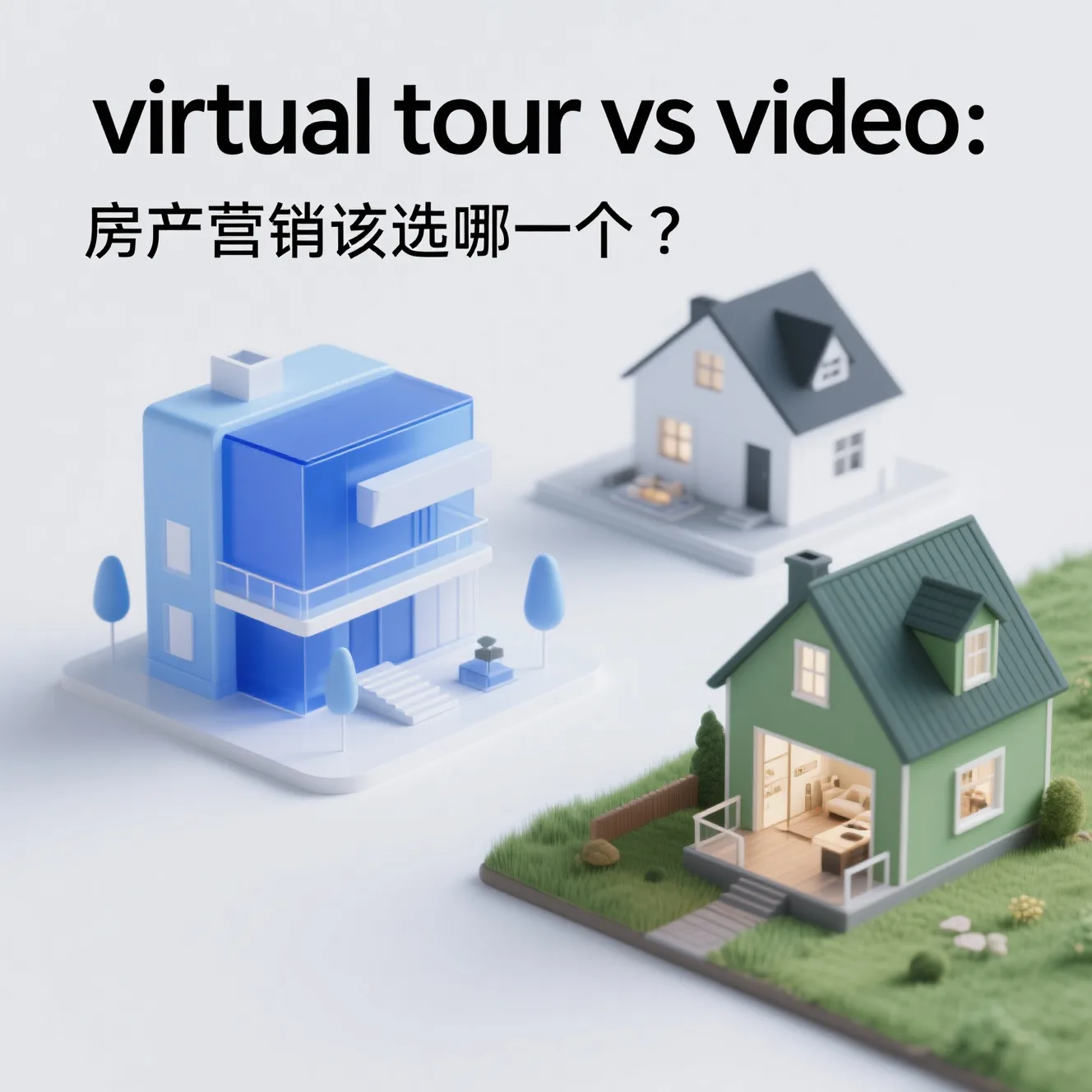 房产营销中的 guided virtual tour 页面,包含可点击亮点、讲解路径与行动入口