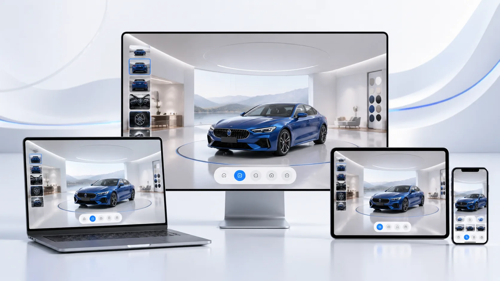 Virtual showroom embed